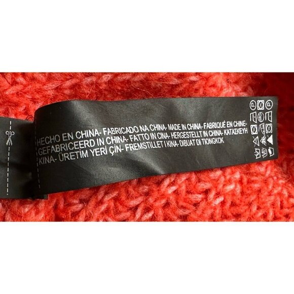 Zara Knit Oversized Relaxed Fit Round Neck Long Sleeve Pullover Sweater Sz L - Picture 11 of 11